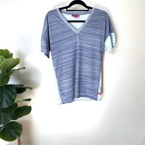 WestWind Half and Half V-Neck Tee